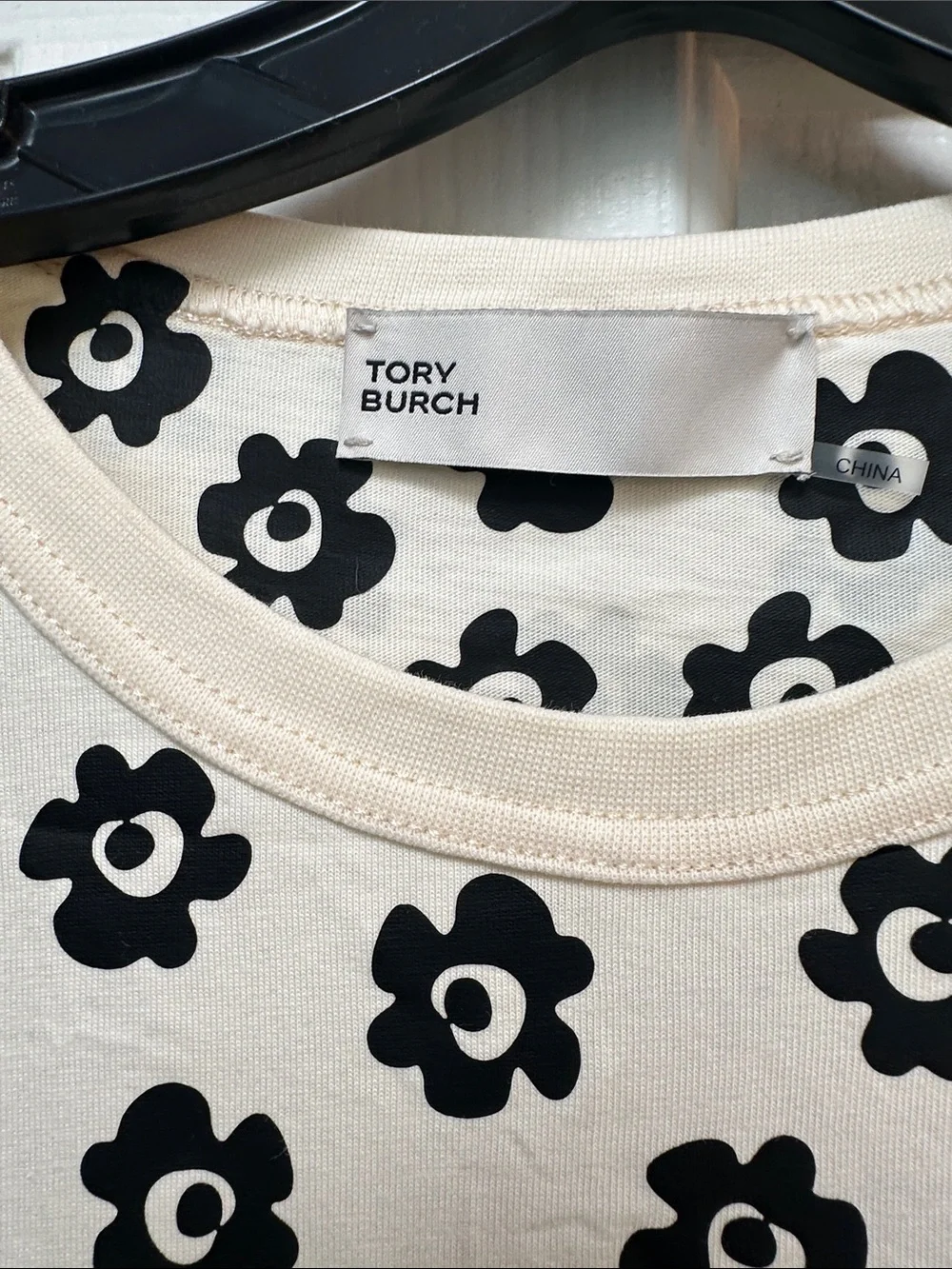 Tory Burch cream tee